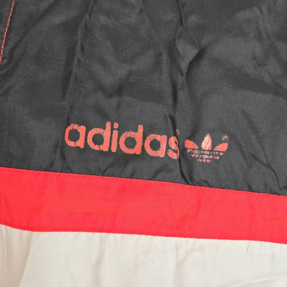 Adidas Windbreaker Jacket Men's S Full Zip Colorblock Zip Pockets VTG 1970S RED - Picture 5 of 16